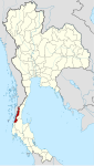 Thailand Ranong locator map